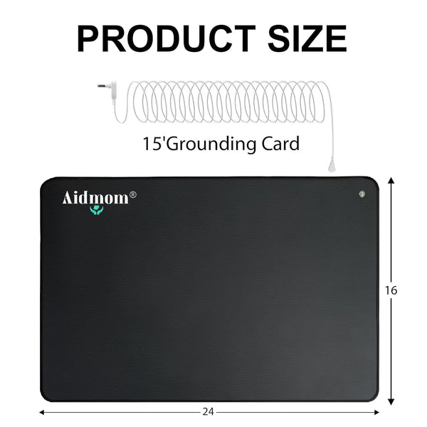 Professional Grounding Mat for Sleep - Improve Sleep Quality, Reduce Stress Fatigue Anxiety, Balanced Energy, Durable Conductive Carbon Grounding