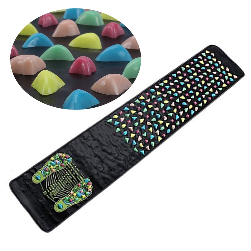 Reflexology Foot Massage Mat, Acupressure Stone Massager for Feet, Home Health Care 170Cmx35Cm