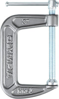 Olympia Tools Heavy Duty Cast Iron C-Clamps with 2-Inch Jaw Opening and 1-Inch Throat, 6 Pack