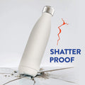 THE CEO 17Oz Business Stainless Steel Water Bottle with Three-Layer Insulation - Leak-Proof Reusable Bottles for Travel & Gym - Stay Hydrated with