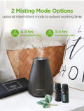 Innogear Essential Oil Diffuser with Oils, 100Ml Aromatherapy Diffuser with 6 Essential Oils Set, Aroma Cool Mist Humidifier Gift Set, Dark Wood Grain