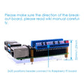 Geeekpi Micro GPIO Terminal Block Breakout Board Module for Raspberry Pi, GPIO Expansion Board Micro Connector for Raspberry Pi 4B/3B+/3B/2B/Pi