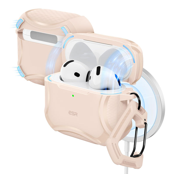 ESR for Airpods 4 Case (Halolock), Compatible with Airpods 4Th Generation Case (2024), Compatible with Magsafe, Powerful Drop Protection, Magnetic