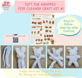 Moru Fur Pipe Cleaner Craft Kit , Soft, Thick, Long Teddy Fur-Wrapped Stem Wire for DIY Art & Craft. with Decorative Accessories