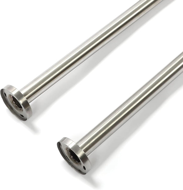 HECASA 24 Inch Handicap Grab Bars Rails 304 Stainless Steel Toilet Handrail Bathroom Safety Bar Wall Mount Floor Support Assist Bar for Disabled
