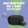 JBL Vibe Buds - True Wireless Earbuds, Smart Ambient, Voiceaware, up to 32 Total Hours of Battery Life with Speed Charging, Water and Dust