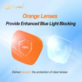 Goiteia Blue Light Blocking Glasses-Orange/Pink/Red Blue Light Glasses for Men Women, Easier Sleep and Migraine Relief