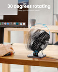 Gaiatop USB Desk Fan, Small But Powerful, Personal Portable Quiet 3 Speeds, Adjustable Mini Table Desktop fan for Cooling Home Office Car Summer