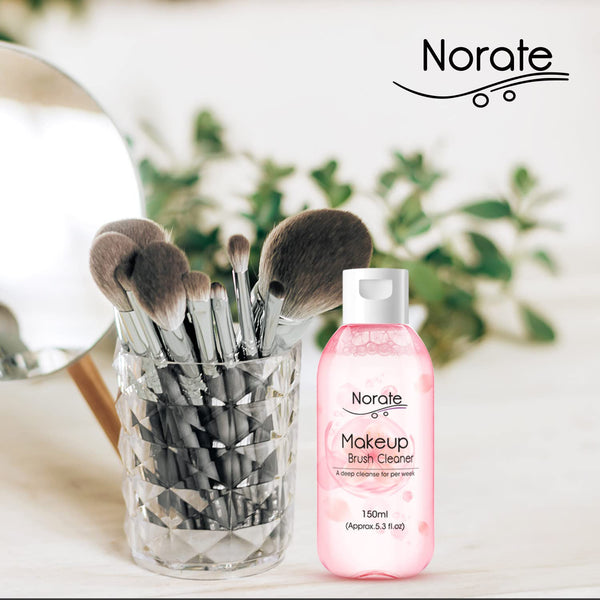 Norate Makeup Brush Cleaner, Make up Brush Cleansers Solution, Makeup Cleaner for Makeup Brushes, Beauty Sponge, Powder Puff, Deep Clean Brush