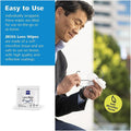 ZEISS Lens Cleaning Wipes, Pre-Moistened, Individually Wrapped Wipes for Coated Glass on Binoculars, Glasses, Sunglasses, Camera Lenses, and