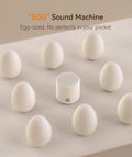 Dreamegg Portable White Noise Machine - Travel Sound Machine for Sleep, Features Powerful Battery, Egg-Sized, 16 Nature Sounds, Timer, Sound
