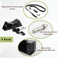 2Pcs Propane Tank Holder Cylinder Wall Mounted Bracket Gas Cylinder Bracket with SUS 304 Installation Screws & 59 Inch Strap Supported 4"-12"(Black)