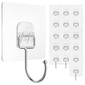 Adhesive Hooks for Hanging 33Lbs Heavy Duty Towel Coat Hooks Waterproof Self Adhesive Wall Hooks for Bathroom Shower Kitchen Door Home Improvement