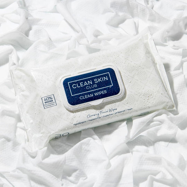 Clean Skin Club XL Premium Face Wipes, 40% Larger than Normal Wipes, Extra Moist Makeup Removing Towelettes, 30 Count, Facial Cleansing Cloth,