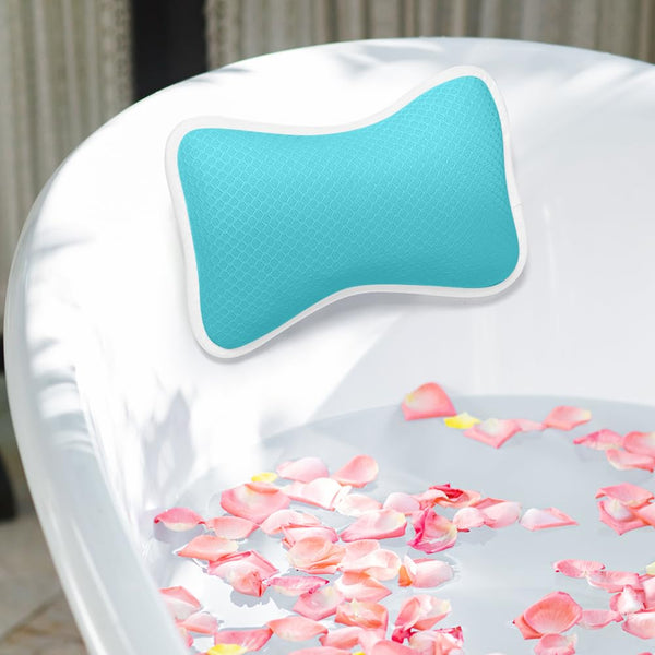 Comfortable Bath Pillow with Suction Cups, Supports Neck and Shoulders Home Spa Pillows for Bathtub, Hot Tub, Bathtub Head Rest Pillow Relax &
