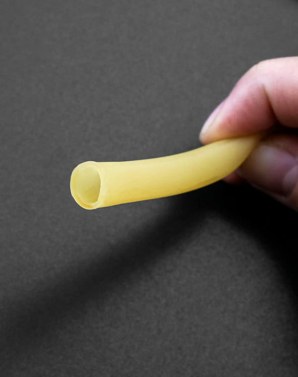 QWORK 33FT 3/8" OD 1/4" ID Natural Latex Rubber Tubing Surgical Tube for Home, Hospital, Laboratory