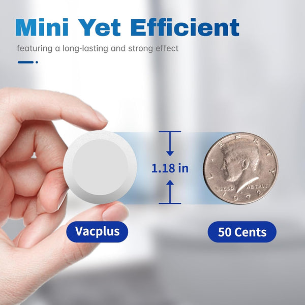 Vacplus Toilet Bowl Cleaner Tablets 20 PACK, Automatic Cleaners with Bleach, Slow-Releasing Toilet Tank Cleaners for Deodorizing & Descaling,