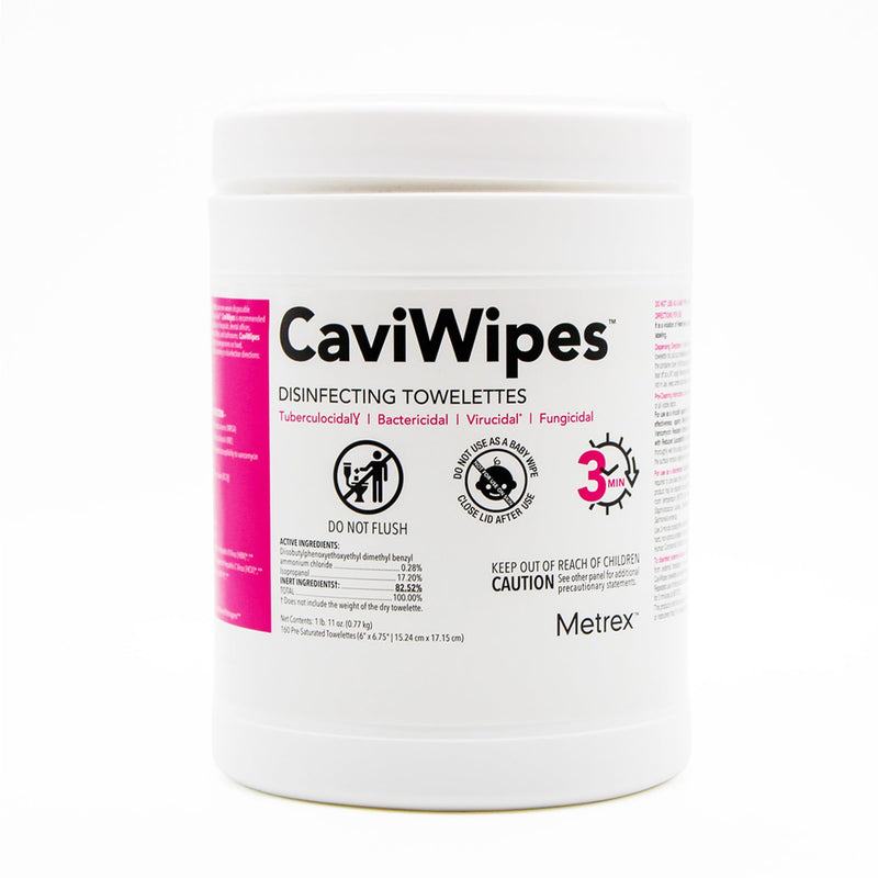 Caviwipes - Disposable Germicidal Cleaner & Healthcare Disinfecting Wipes, 160 Count