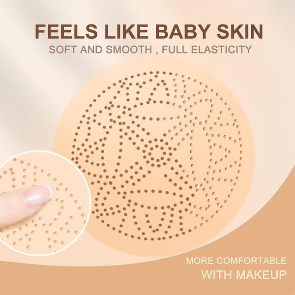Mushroom Head Air Cushion CC Cream - BB Cream Face Makeup Foundation for Mature Skin Moisturizing Concealer Brighten Long-Lasting, Even Skin Tone