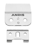 Andis 04604 Outliner II Trimmer Replacement Blade â Made of Stainless and Carbon Steel, Close-Cutting Square Blade, Deep Tooth Blade for Crisp