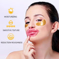 30 Pairs Lip Masks & Eye Masks, 24K Gold Gel Crystal Collagen Eye Pads, Moisturizing Lip Mask Crystal Lip Pads, under Eye Patches for Puffy Eyes,