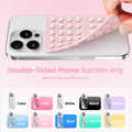 Klearlook 4Pack Silicone Suction Cup Phone Case Mount Double Sided, Sticky Phone Grip for Cell Phone, Hands-Free Phone Accessories for Selfies and