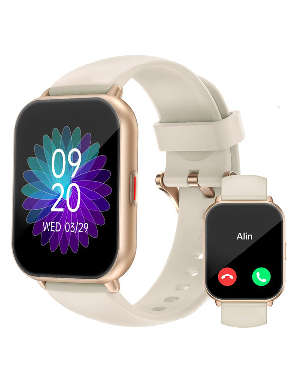 RUIMEN Smart Watches for Women Men (Answer/Make Calls), 1.8" Smartwatch for Ios/Android Phones, Fitness Tracker Heart Rate/Sleep Monitor Digital