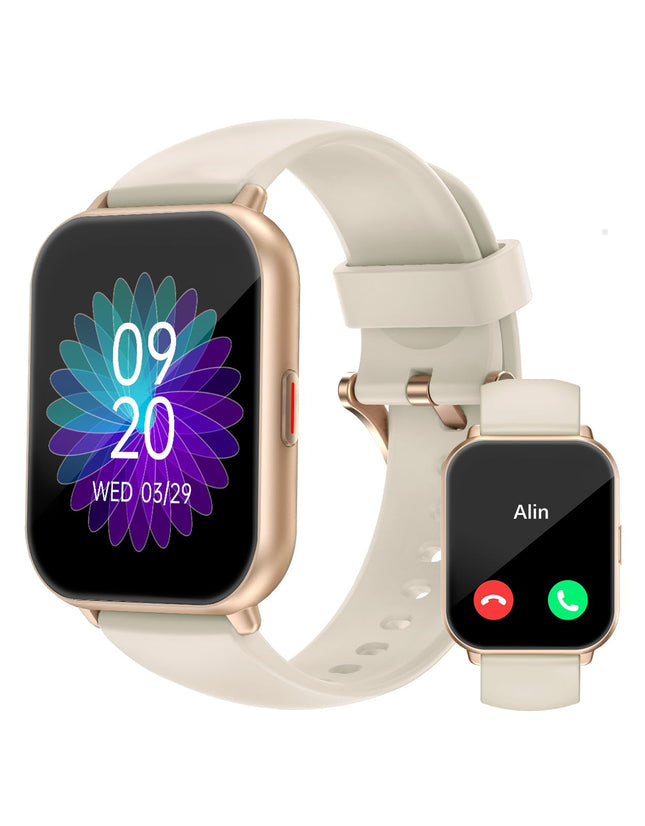 RUIMEN Smart Watches for Women Men (Answer/Make Calls), 1.8" Smartwatch for Ios/Android Phones, Fitness Tracker Heart Ra