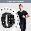 Smart Watch (Answer/Make Call): 1.85" Waterproof Fitness Trackers with 24-Hours Blood Pressure Heart Rate Spo2 Sleep Monitor Watches for Men