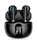 A40 Pro Wireless Earbuds, 50Hrs Playtime Bluetooth Earbuds Built in Noise Cancellation Mic with Charging Case, Headphones Stereo Sound, IPX7