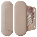 Silicone Makeup Brush Holder Travel Cosmetic Bag：Soft Portable Cosmetic Face Brushes Holder with Upgrade Anti-Fall Out Magnetic Closure, Large