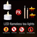 Battery Operated LED Tea Lights: 24PACK Flameless Votive Candles Lamp Realistic and Bright Flickering Holiday Gift Long Lasting 200Hours for