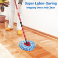 Mop Head Replacement, Spin Mop Refill Replace Head Compatible with 2 Tank Mop System, 4 Pack Machine Washable Microfiber Mop Heads Replacement for