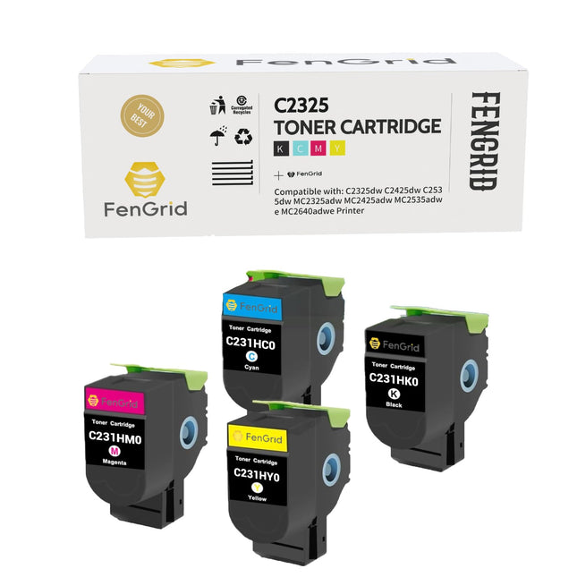 C231H C2325 Toner Cartridge C231HK0 C231HC0 C231HM0 C231HY0 for C2325Dw C2425Dw C2535Dw Mc2325Adw Mc2425Adw Mc2535Adwe M