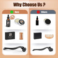 Beard Growth and Grooming Kit - Growth Oil (2Oz), Balm, Comb, E-Book, Storage Bag, Mustache Mens Gift Set for Him
