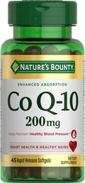 Nature'S Bounty Coq10, Heart Health and Healthy Aging, Dietary Supplement, 200Mg, 45 Rapid Release Softgels