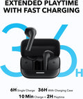 Soundcore K20I by Anker, Semi-In-Ear Earbuds, Bluetooth Wireless, 36H Playtime, Fast Charge, Clear Sound, Comfortable Fit, ENC 2-Mic Clear Calls,