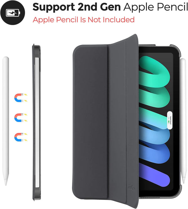 Procase Smart Case for Ipad Mini 7 A17 Pro 2024/Ipad Mini 6 2021 8.3 Inch Ipad Mini 7Th/6Th Gen, Hard Back Cover for Ipad Mini 8.3" 7Th Gen