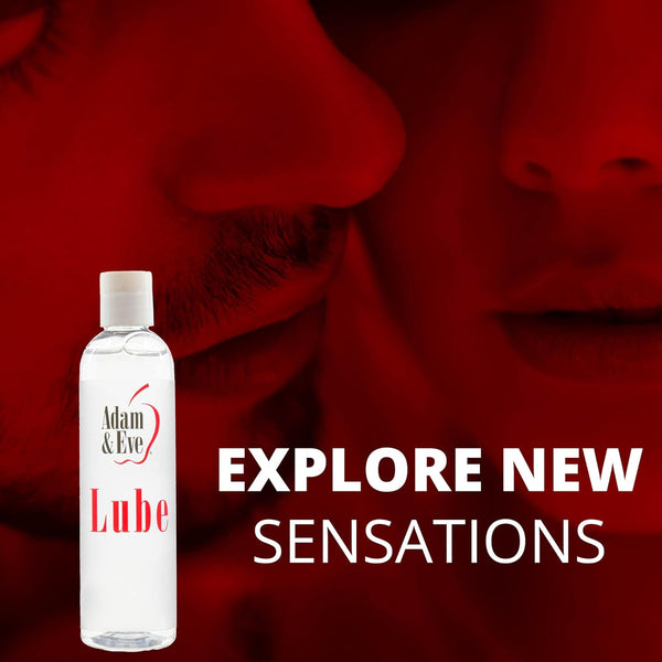 Adam & Eve Premium Water Based Lube - Personal Lubricant for Women, Men, Couples & Toys - Thick, Long Lasting, Non-Sticky, Non-Staining Gel for