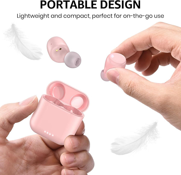 TOZO T6 Wireless Earbuds Bluetooth 5.3 Headphones, Ergonomic Design in Ear Headset, 50Hrs Playtime with Wireless Charging Case, APP EQ