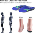 Rooruns Fitfeet Orthotic Inserts 3/4 Length, High Arch Support Foot Insoles for Over-Pronation, Plantar Fasciitis, Flat Feet - Shoe Inserts for