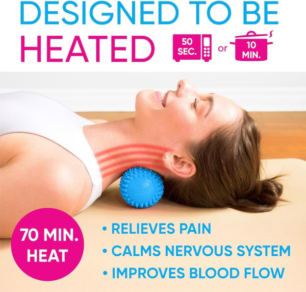 Dr. CohenâS Heatable Deep Tissue Massage Ball - Acuball Trigger Point Massage Therapy for Myofascial Release and Exercise - Effective Back