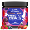 Llama Naturals Kids Probiotic with Prebiotic Fiber, Vegan, Organic Prebiotics and Probiotics Gummies for Gut Health Support, Toddler Real Fruit