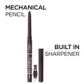 L'Oreal Paris Makeup Infallible Never Fail Original Mechanical Pencil Eyeliner with Built in Sharpener, Black Brown, 0.008 Oz., 2 Count