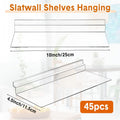 Maitys Hanging Slatwall Shelves Accessories Clear Slatwall Wire Shelf Shoe Shelves for Wall Retail Display Home Shoe Stores Boutiques Supplies,