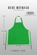 Kid Apron Adjustable Strap with 2 Pockets Painting Cooking Craft Backing Unisex Age 5-12