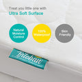 Crib Mattress Protector Sheets Waterproof 2 Pack, Quilted Crib Mattress Pad Cover Fitted Fits for Toddler Bed Mattress, White, 52â X 28â