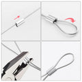 200 Pcs Aluminum Crimping Loop Sleeve 1/16", Cable Ferrule Wire Rope Sleeves Loop Sleeve (200 Pcs)
