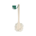 Ecotools Ecopouf Bath Brush, Loofah Brush for Bath & Shower, Made with Long Handle & Recycled, Soft Netting for Gentle Exfoliation, Back Brush for