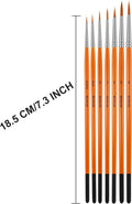 Miniature Paint Brush Set, 7 Piece Fine Detail Paint Brush for Artists, Model, Acrylic and Watercolor Paint